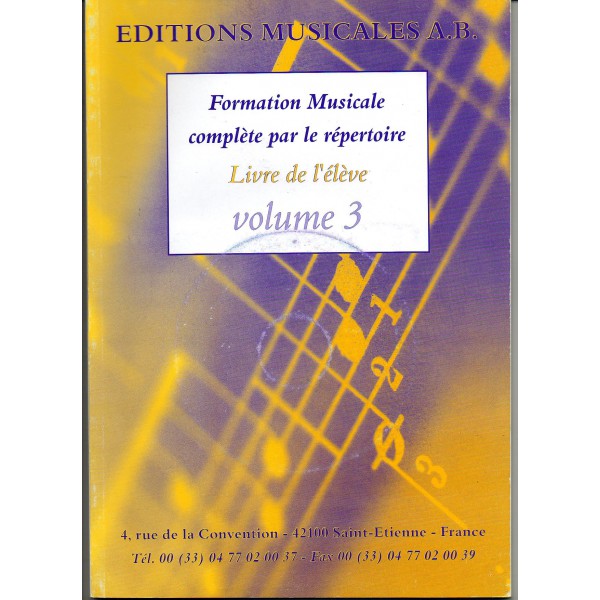 Formation Musicale Complète Vol.3