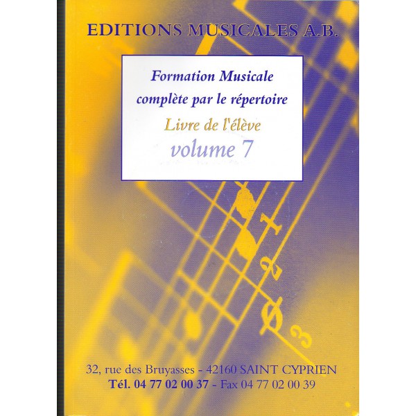 Formation Musicale Complète Vol.7