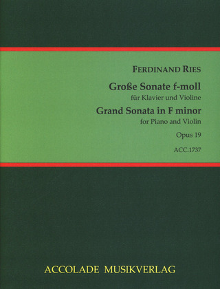 Grosse Sonate Op. 19 (RIES FERDINAND)