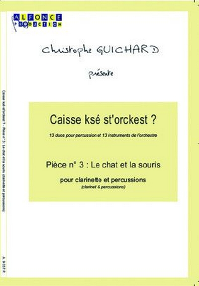 Le Chat Et La Souris (Clarinette / Clarinet) (GUICHARD CHRISTOPHE)