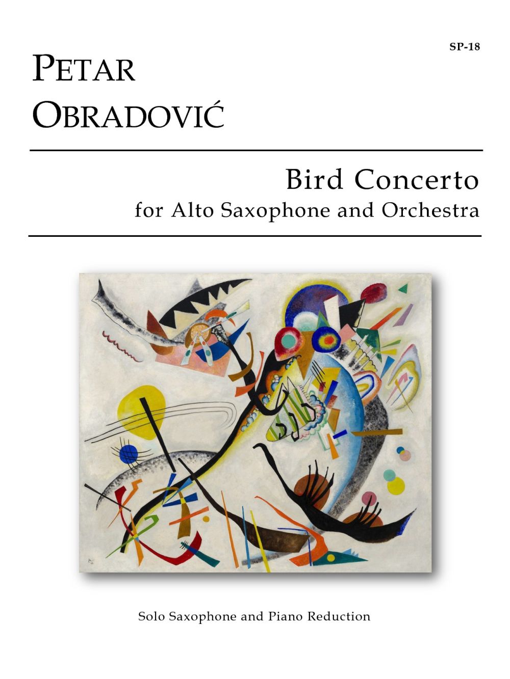 Bird Concerto For Alto Saxophone And Piano (OBRADOVIC PETAR)