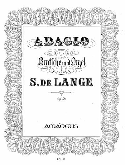 Adagio Op. 59 (LANGE SAMUEL DE)