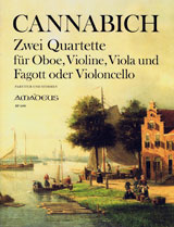 2 Quartette Für Oboe, Violine, Viola Und Fagott Oder Violoncello (CANNABICH CHRISTIAN)