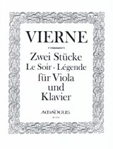 2 Stücke - Le Soir - Légende - Für Viola Und Klavier Op. (VIERNE LOUIS)