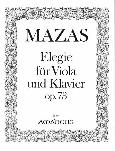 Elegie Op. 73 (MAZAS JACQUES-FEREOL)