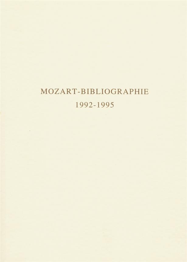 Mozart-Bibliographie. 1992-1995