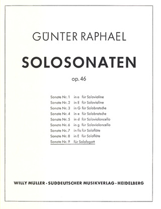 Solosonate (1954) (RAPHAEL GUNTER)