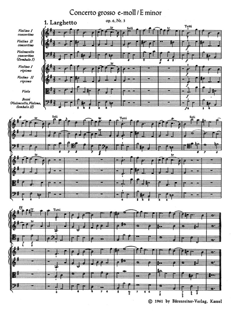 Concerto Grosso Op. 6/3 (HAENDEL GEORG FRIEDRICH)