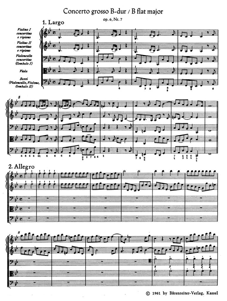 Concerto Grosso Op. 6/7 (HAENDEL GEORG FRIEDRICH)