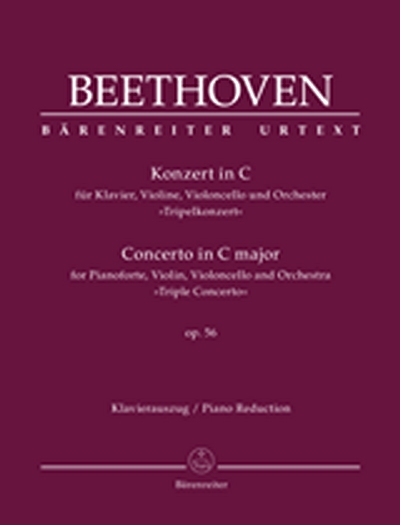 Concerto For Pianoforte, Violin, Violoncello And Orchestra C Major Op. 56Triple Concerto (BEETHOVEN LUDWIG VAN)