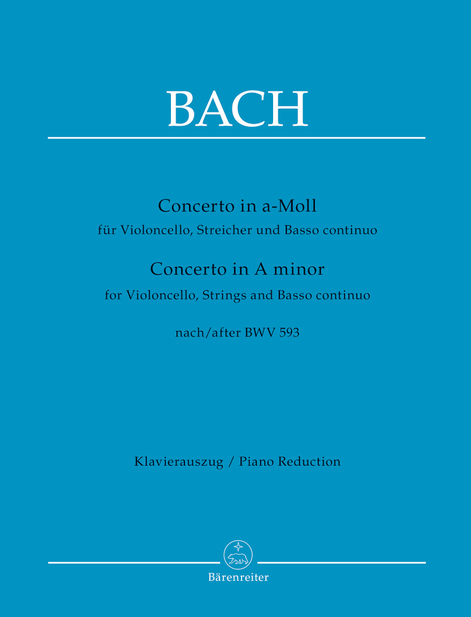 Concerto For Violoncello, Strings And Basso Continuo A Minor (BACH JOHANN SEBASTIAN)