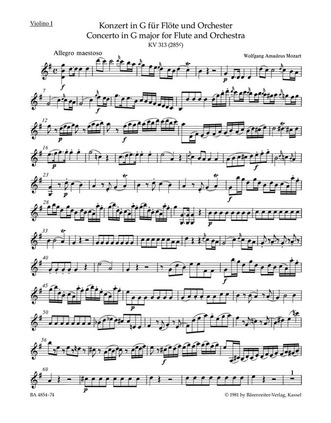 Konzert In G Für Flöte Und Orchester