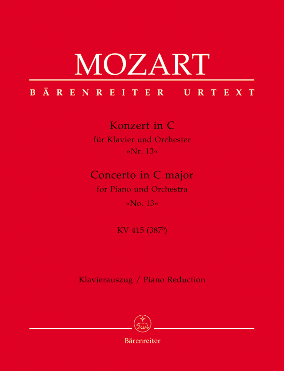 Konzert In C Für Klavier Und Orchester 'Nr. 13' (MOZART WOLFGANG AMADEUS)