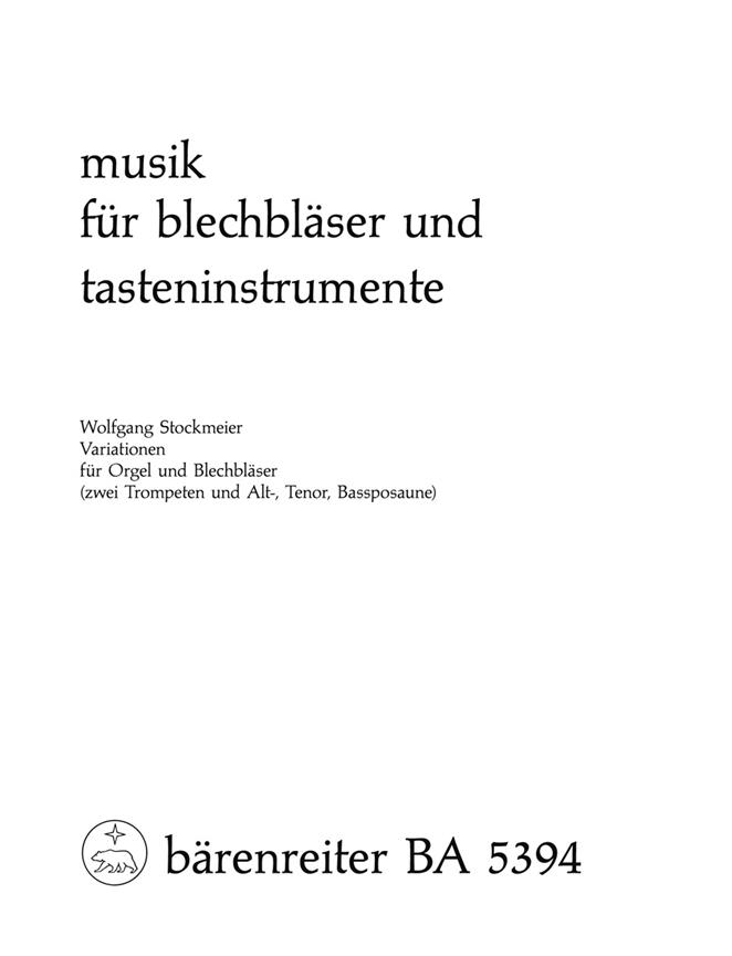 Variationen (Nr. 1 - 6) Für Blechbläserchor Und Orgel (1968)