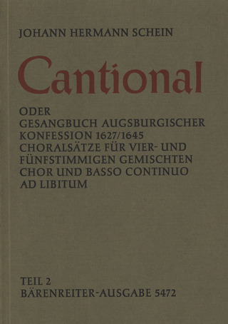 Cantional Oder Gesangbuch Augsburgischer Konfession 1627/1645, Band 2 (SCHEIN JOHANN HERMANN)