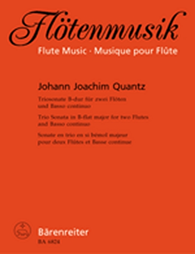 Triosonate Für Zwei Flöten Und Basso Continuo (QUANTZ JOHANN JOACHIM)