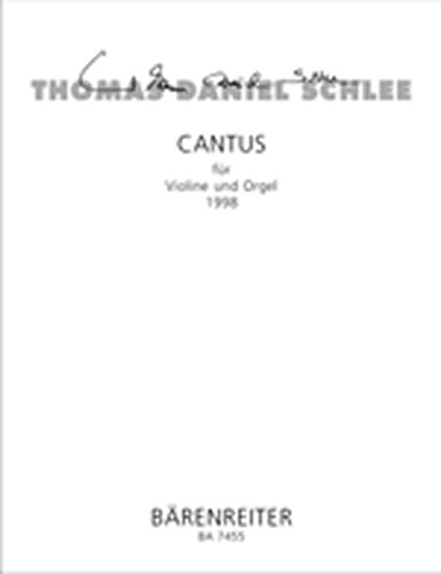 Cantus (SCHLEE THOMAS DANIEL)