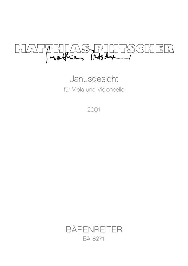 Janusgesicht Für Viola Und Violoncello (PINTSCHER MATTHIAS)