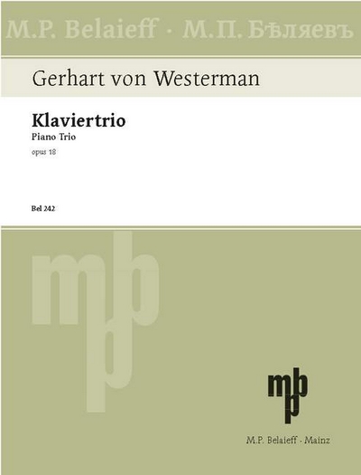 Piano Trio Op. 18 (WESTERMANN GERHART VON)