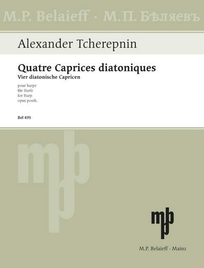 4 Caprices Diatoniques Op. Posth. (TCHEREPNINE ALEXANDER)
