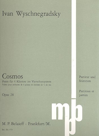 Cosmos Op. 28 (WYSCHNEGRADSKY IVAN ALEXANDROWITSCH)