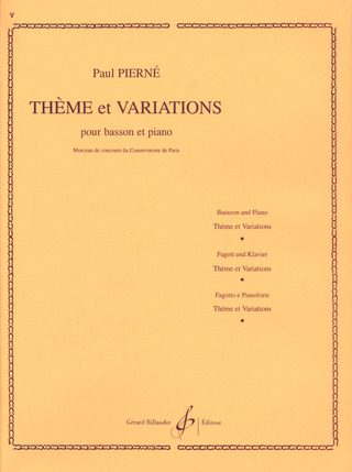 Theme Et Variations (PIERNE PAUL)
