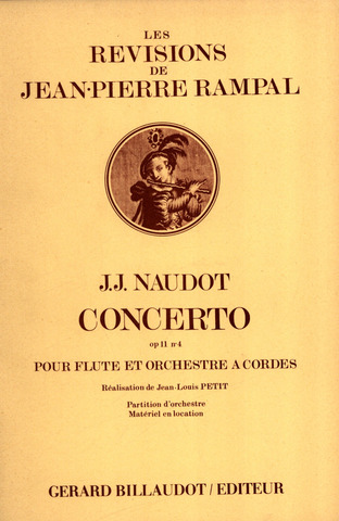 Concerto Op. 11 No4 - Partition D'Orchestre (NAUDOT JEAN-JACQUES)