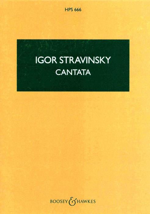 Cantata (STRAVINSKY IGOR)