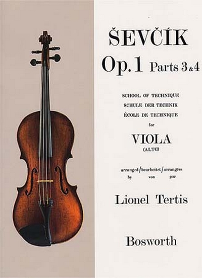 Viola Op. 1 Parts 3 And 4 Ecole De La Technique (SEVCIK OTAKAR)