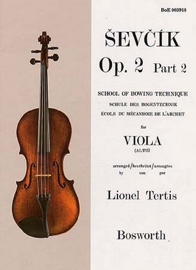 Viola Op. 2 Part 2 Mecanisme Archet (SEVCIK OTAKAR)