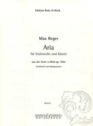 Aria Op. 103A (REGER MAX)