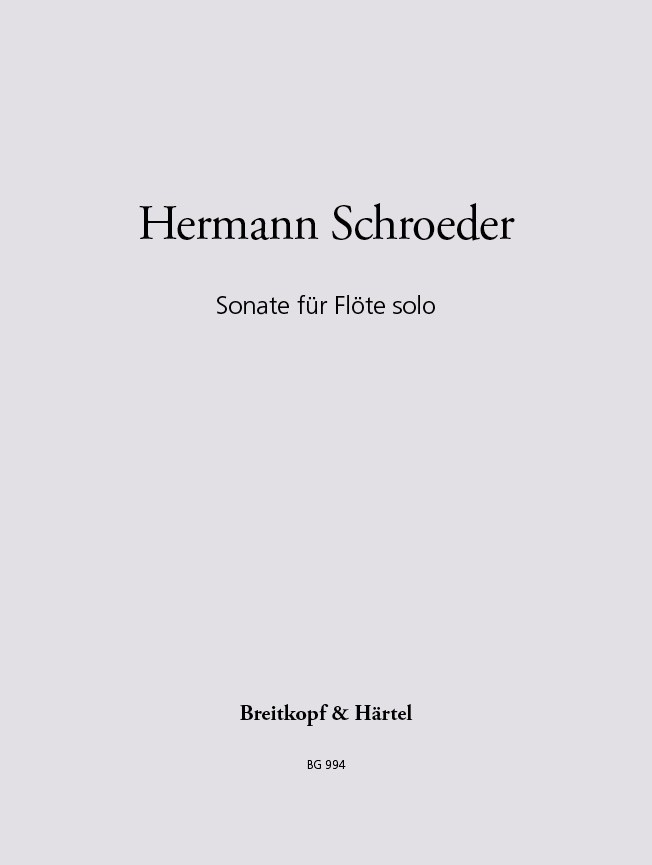 Sonate (SCHROEDER HERMANN)