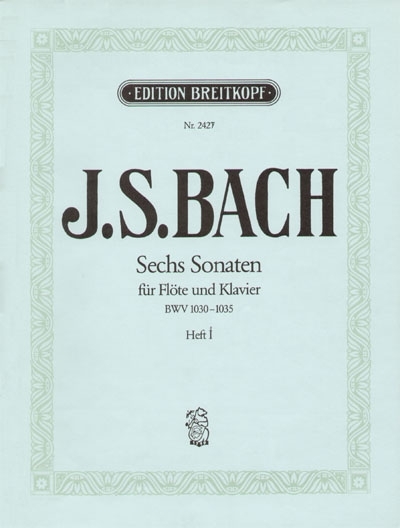 6 Sonaten Bwv 1030-1032 (BACH JOHANN SEBASTIAN)