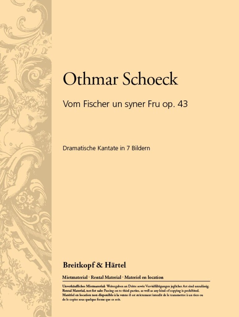 Vom Fischer Un Syner Fru Op. 43 (SCHOECK OTHMAR)