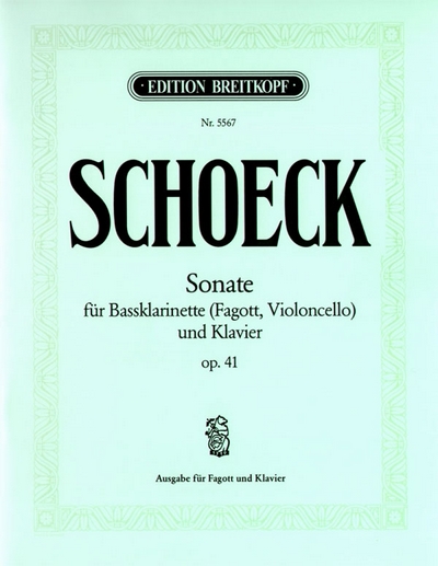 Sonate Op. 41 (SCHOECK OTHMAR)