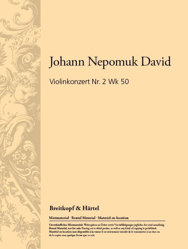 Violinkonzert Nr. 2 Wk 50 (DAVID JOHANN NEPOMUK)