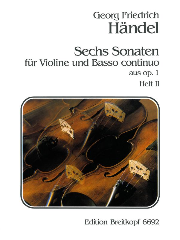 6 Sonaten Op. 1, Nr. 13, 14, 15 (HAENDEL GEORG FRIEDRICH)