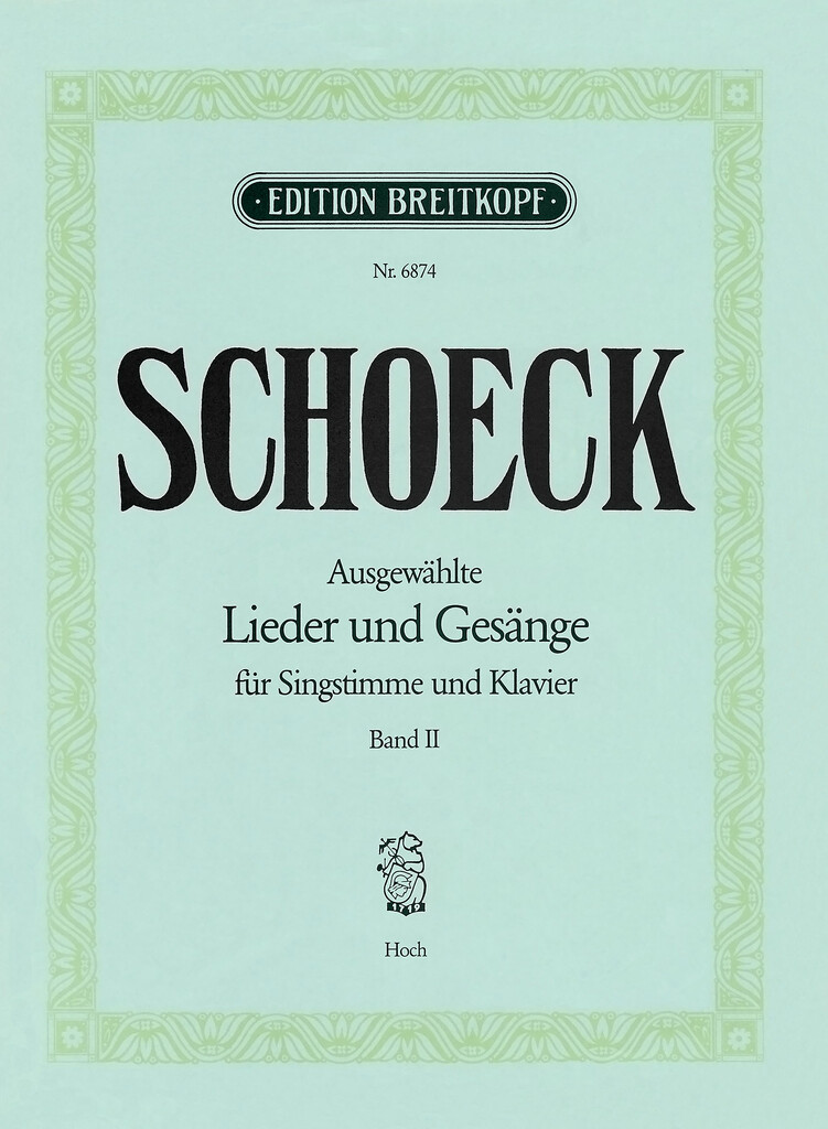 Ausgew. Lieder Und Gesänge II (SCHOECK OTHMAR)