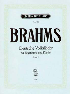 Deutsche Volkslieder, Band 1 (BRAHMS JOHANNES)