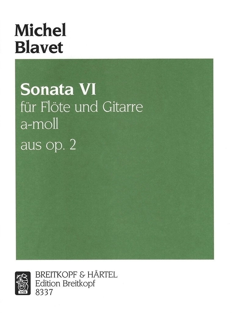 Sonata Vi (BLAVET MICHEL)