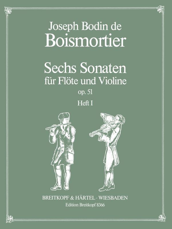 6 Sonaten Op. 51, Heft 1 (BOISMORTIER JOSEPH BODIN DE)