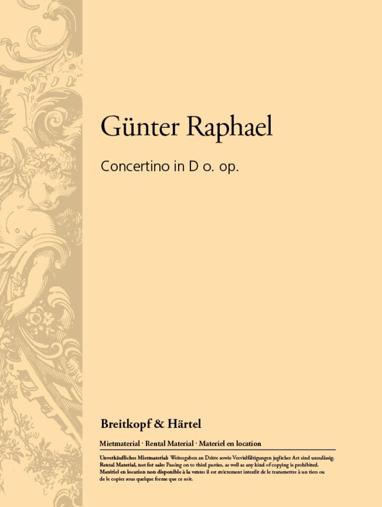 Concertino In D O.Op. (RAPHAEL GUNTER)