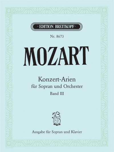Konzertarien Für Sopran Bd. 3 (MOZART WOLFGANG AMADEUS)