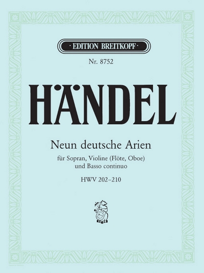 9 Deutsche Arien (HAENDEL GEORG FRIEDRICH)