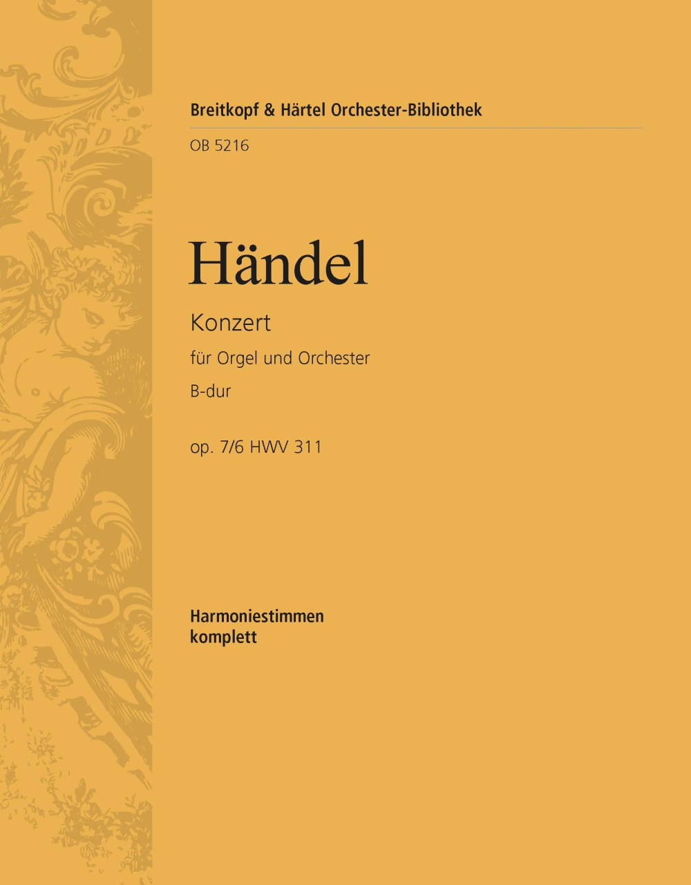 Orgelkonz. B-Dur Op. 7/6 Hwv311