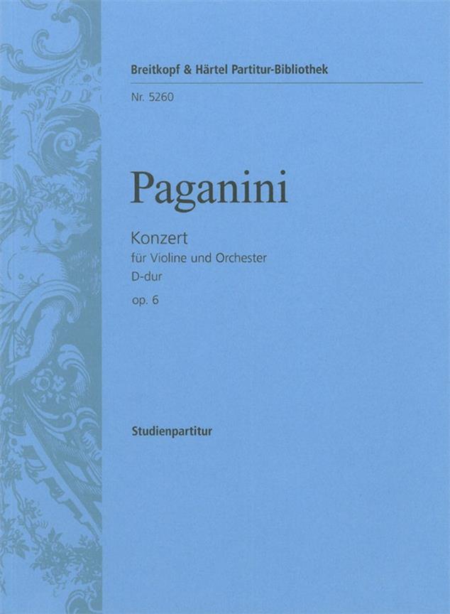 Violinkonzert D-Dur Op. 6 (PAGANINI NICCOLO)