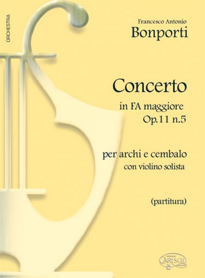 Concerto In Fa Magg. Partitura (BONPORTI FRANCESCO ANTONIO)