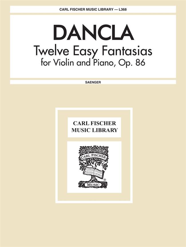 12 Easy Fantasias, Op. 86 (DANCLA CHARLES)