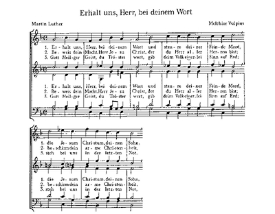 Bach - Vulpius: Erhalt Uns, Herr - Bach: Vater Unser (BACH JOHANN SEBASTIAN / VULPIUS MELCHIOR)