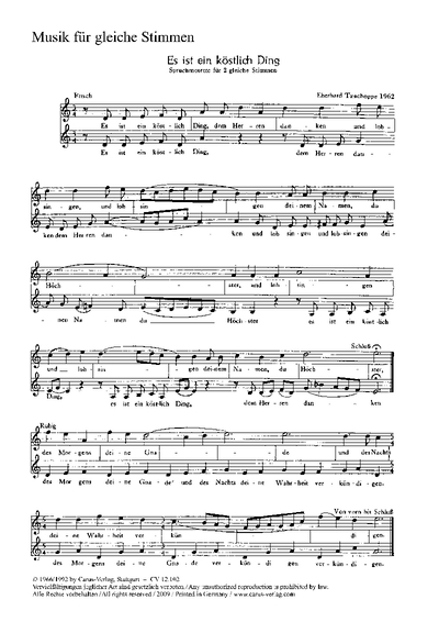 6 Chorsätze Für Kinderchor Von Enders, Kretzschmar Und Tzschoppe (ENDERS GOTTFRIED / KRETZSCHMAR GUNTHER / TZSCHOPPE)
